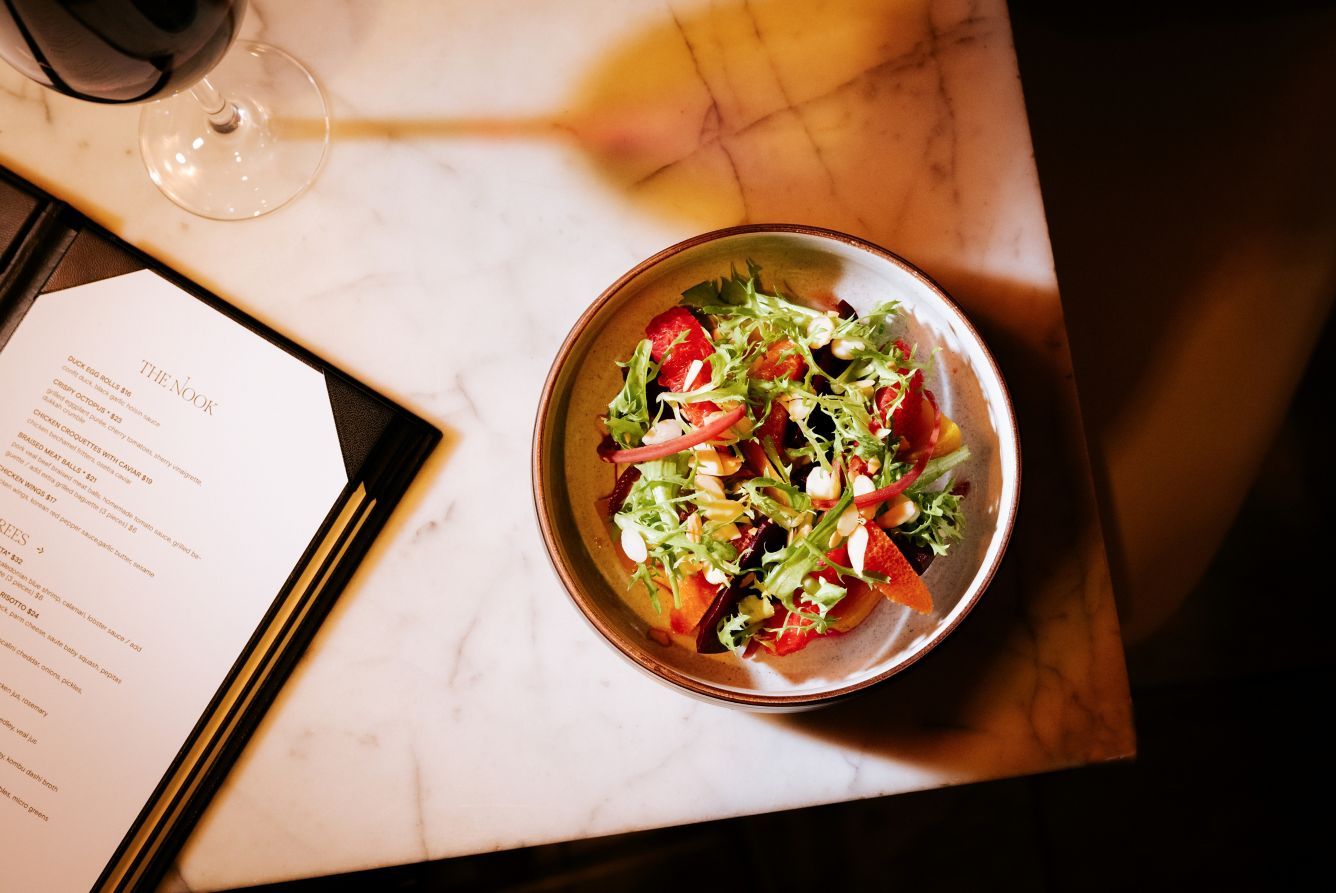 A bright salad at The Nook